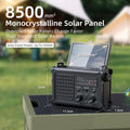 Solar noodradio met handcrank en powerbank voor noodsituaties