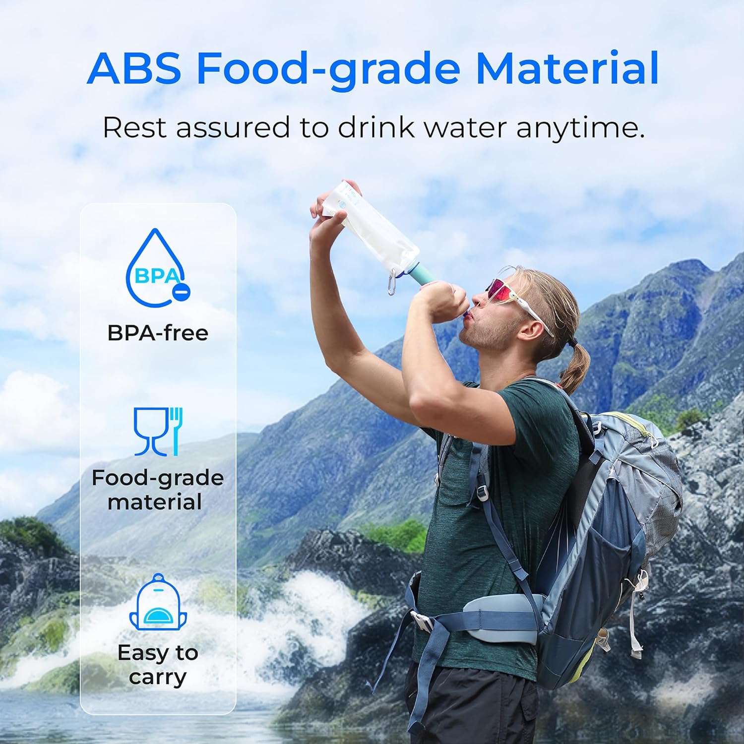 Persoonlijke Waterfilter – Draagbare Drinkwaterfilter voor Onderweg