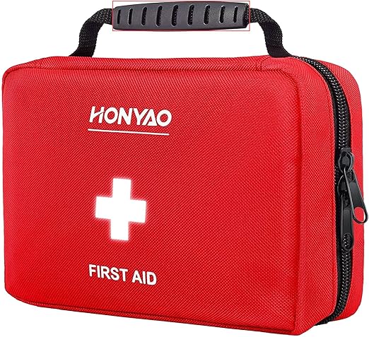 Complete EHBO-set 222-delig in rode opbergkit voor thuis, auto en outdoor gebruik