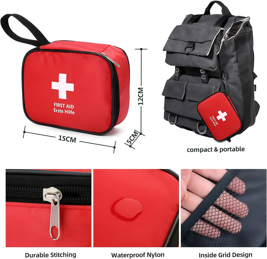 Mini EHBO-set 5-pack voor thuis, auto, fiets en onderweg