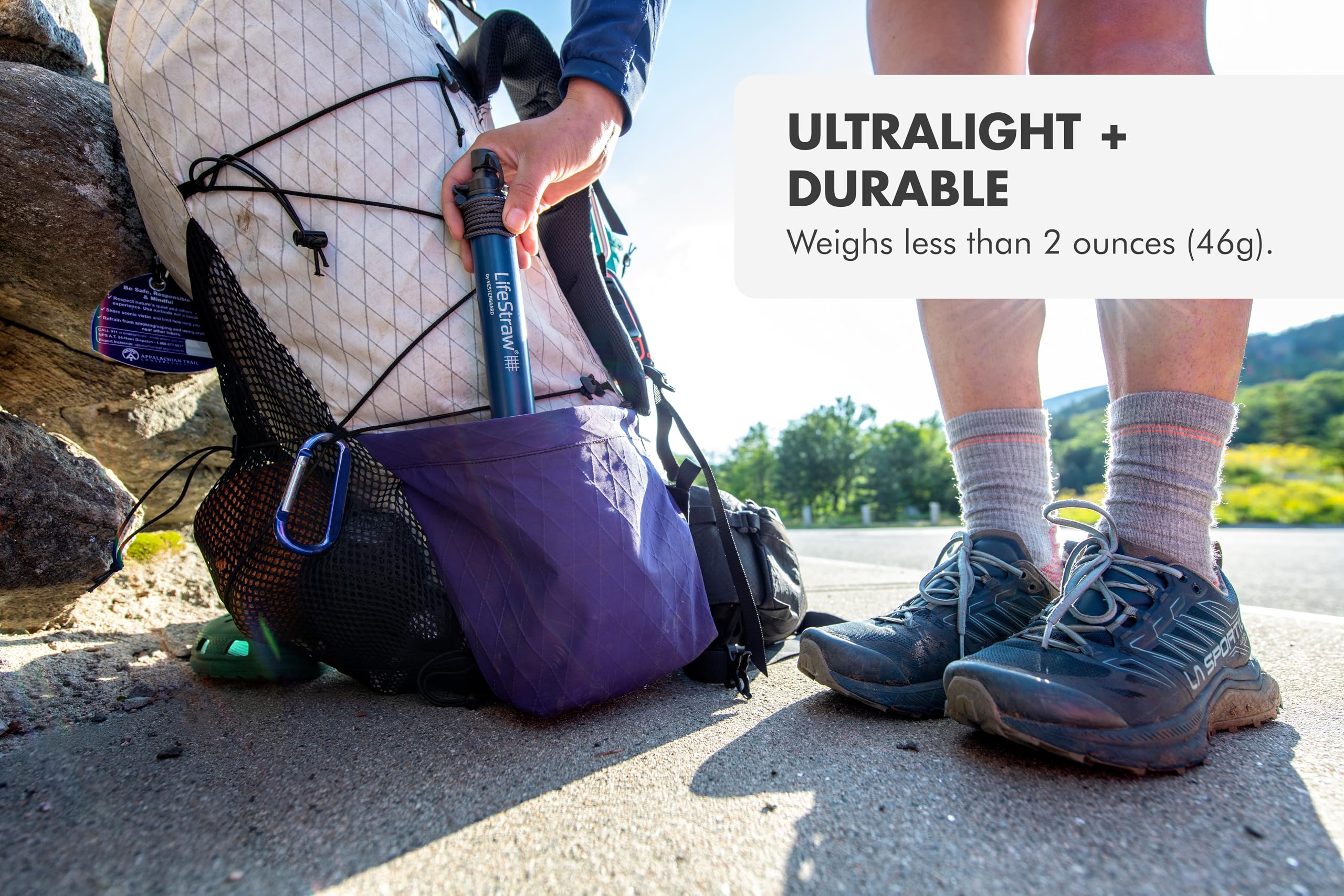 Persoonlijke waterfilter voor onderweg, noodsituaties en outdoor gebruik